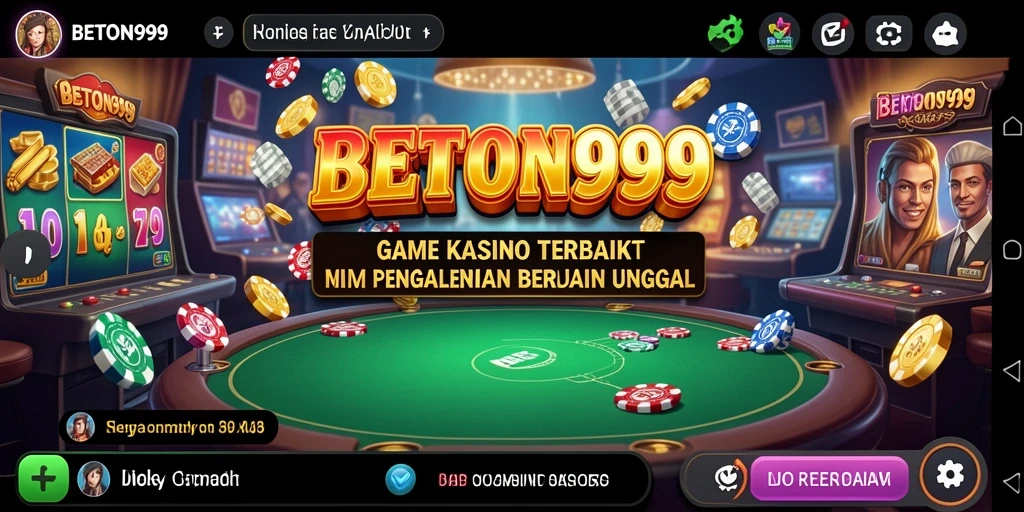 Tampilan antarmuka bermain yang menarik pada BETON999.