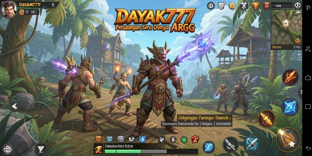 Tampilan gameplay seru dalam <strong>DAYAK777</strong> dengan aksi pertarungan mendebarkan.