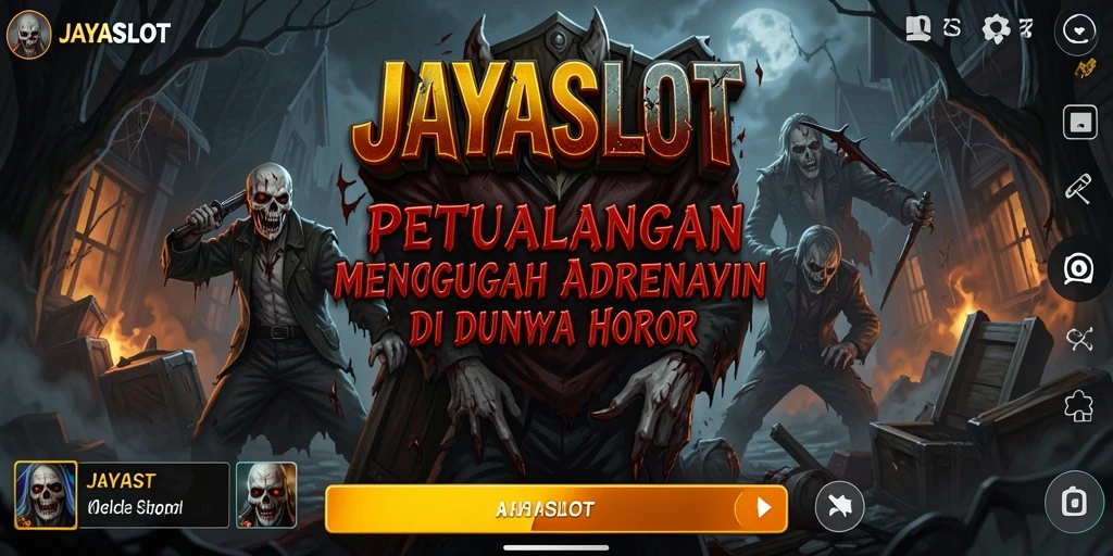 Screenshot menampilkan adegan menyeramkan dari permainan horor JAYASLOT.