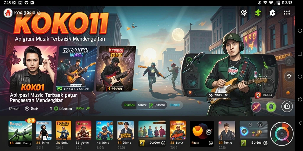 Screenshot KOKO11 menampilkan fitur karaoke yang seru dan interaktif.