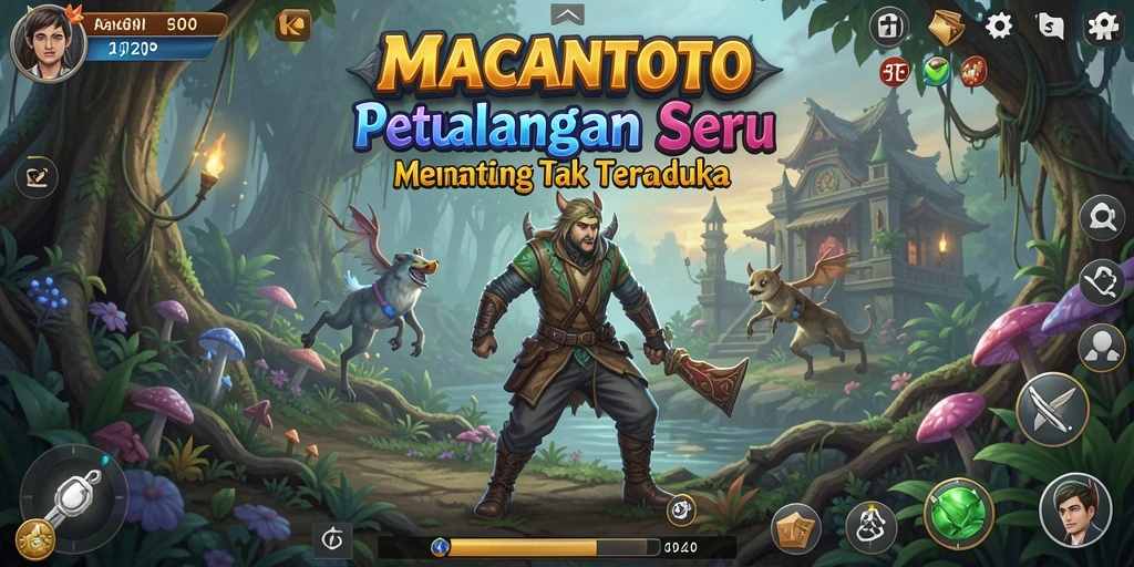 Tampilan gameplay menantang dari MACANTOTO di dunia petualangan.