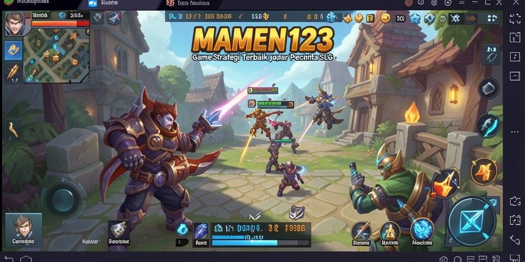 Tampilan gameplay menarik dari MAMEN123 yang penuh strategi.