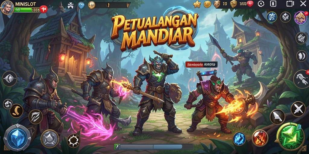 Tangkapan layar MINISLOT menunjukkan pertarungan seru dan grafis memukau.