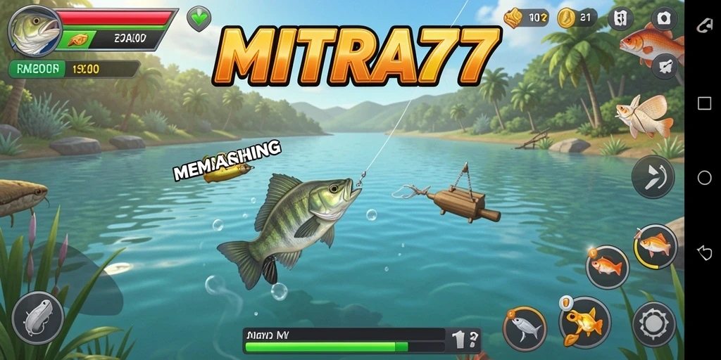 Gameplay MITRA77 yang menakjubkan dalam aksi memancing.