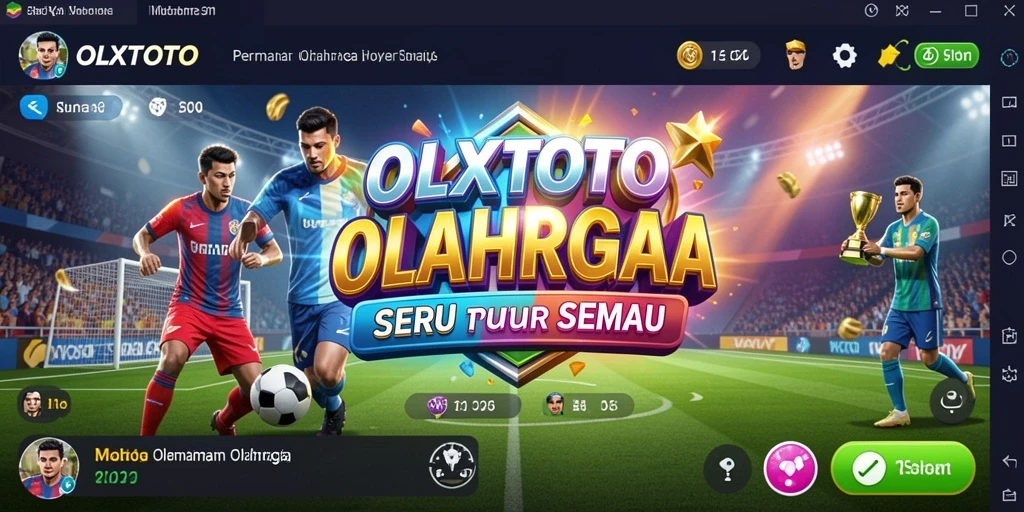 Tangkapan layar utama dari OLXTOTO menampilkan aksi permainan olahraga yang mendebarkan.