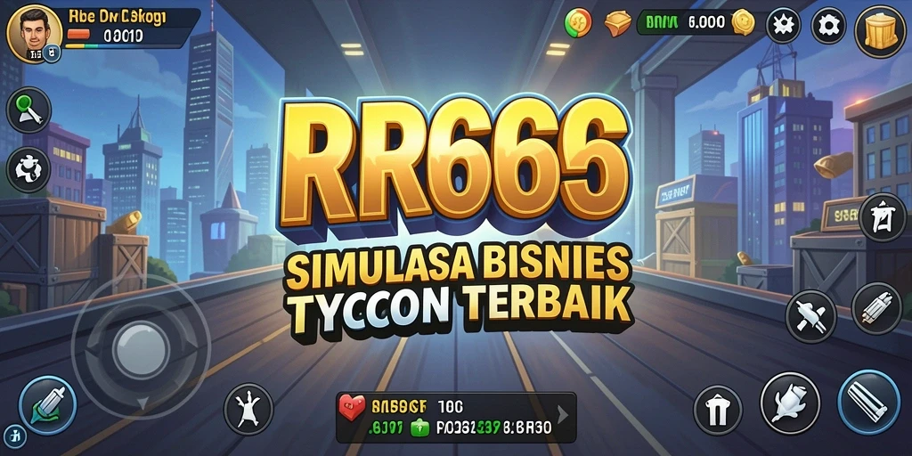 Tampilan gameplay menarik dari RR666 yang menunjukkan strategi bisnis.