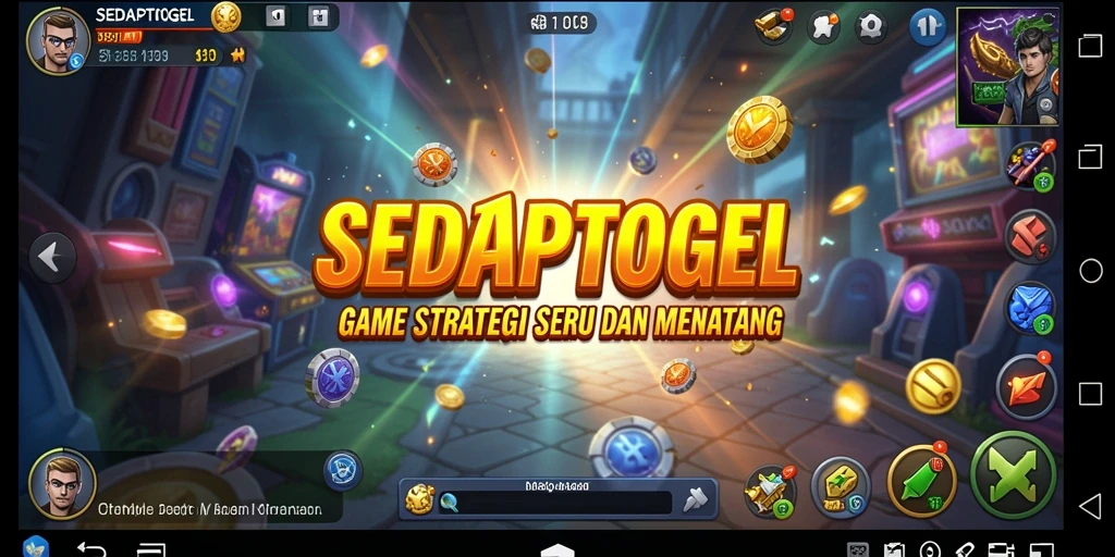 Screenshot gameplay SEDAPTOGEL yang menampilkan strategi dalam pertempuran.