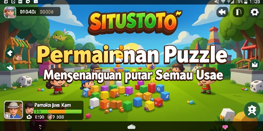 Tangkapan layar gameplay SITUSTOTO yang menampilkan tantangan teka-teki.