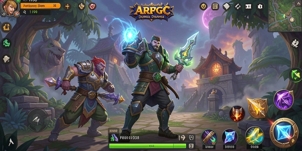 Tampilan menakjubkan dari gameplay ARPG yang seru.